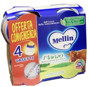MELLIN OMOGENEIZZATO MANZO 4X80 G - farmasconti.eu