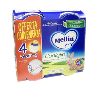 MELLIN OMOGENEIZZATO CONIGLIO 4X80 G - farmasconti.eu