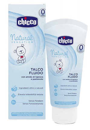 CHICCO TALCO FLUIDO NATURAL SENSATION 100 ML - farmasconti.eu