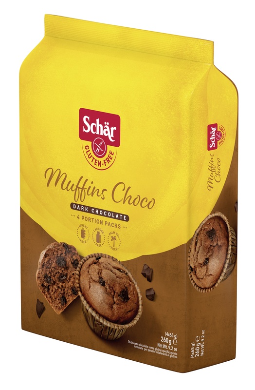 SCHAR MUFFINS CHOCO TORTINE CON CIOCCOLATO FONDENTE 4 PORZIOI DA 65 G - farmasconti.eu