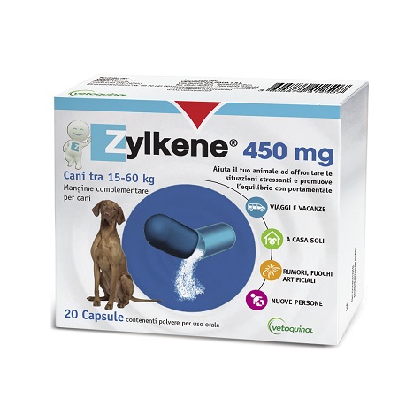 ZYLKENE CANI GROSSA TAGLIA 15-60KG 20 CAPSULE DA 450 MG - farmasconti.eu