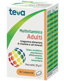 MULTIVITAMINICO ADULTI TEVA 30 COMPRESSE 30 G - farmasconti.eu