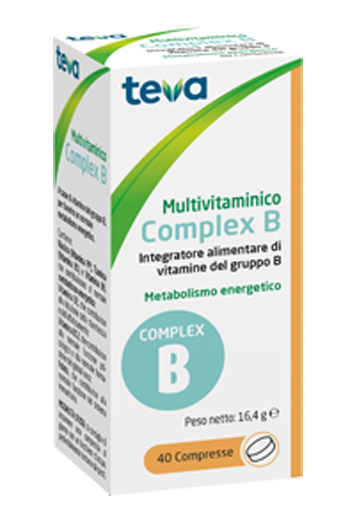 MULTIVITAMINICO COMPLEX B TEVA 40 COMPRESSE 16,4 G - farmasconti.eu