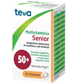 MULTIVITAMINICO SENIOR TEVA 30 COMPRESSE 39 G - farmasconti.eu