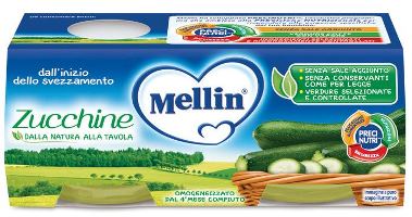 MELLIN OMOGENEIZZATO ZUCCHINE 2 X 80 G - farmasconti.eu