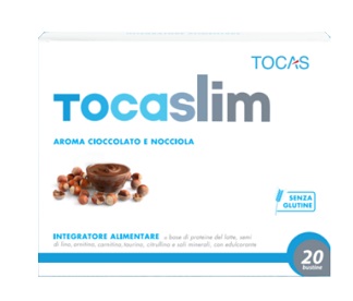 TOCASLIM CREMA DI CIOCCOLATO E NOCCIOLA 20 BUSTE DA 18 G - farmasconti.eu