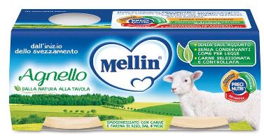 MELLIN OMOGENEIZZATO AGNELLO 2 PEZZI X 80 G - farmasconti.eu