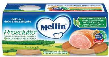 MELLIN OMOGENEIZZATO PROSCIUTTO 2 PEZZI X 80 G - farmasconti.eu