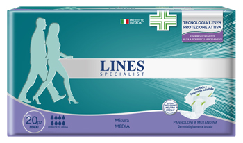 LINES SPECIALIS PANNOLONE A MUTANDINA MAXI MEDIA FARMA 20 PEZZI - farmasconti.eu