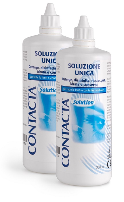 SOLUZIONE PER LENTI A CONTATTO CONTACTA 2 PEZZI 360 ML - farmasconti.eu