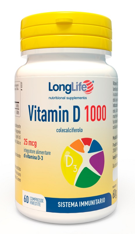 LONGLIFE VITAMIN D 1000UI 60 COMPRESSE RIVESTITE - farmasconti.eu