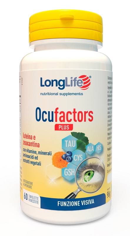 LONGLIFE OCUFACTORS PLUS 60 TAVOLETTE RIVESTITE - farmasconti.eu