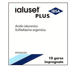 GARZA IMPREGNATA IALUSET FERITE E USTIONI NON INFETTE 10X10 CM 10 PEZZI - farmasconti.eu
