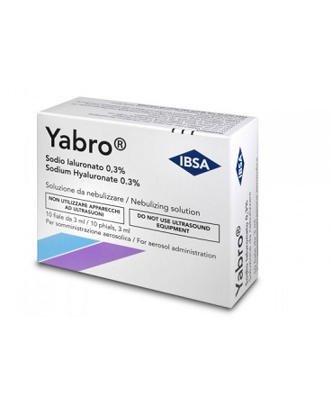 YABRO 10 FIALE 3ML ACIDO IALURONICO 0,3% SOLUZIONE PER NEBULIZZATORE - farmasconti.eu