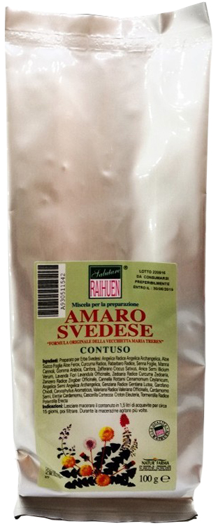 RAIHUEN ERBE SVEDESI CONTUSO PREPARATO PER AMARO SVEDESE 100 G - farmasconti.eu