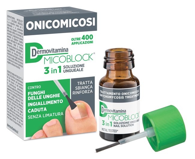DERMOVITAMINA MICOBLOCK 3 IN 1 ONICOMICOSI SOLUZIONE UNGUEALE 7 ML - farmasconti.eu