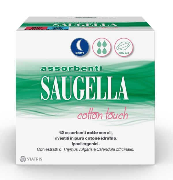 SAUGELLA COTTON TOUCH ASSORBENTI NOTTE 12 PEZZI - farmasconti.eu