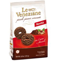 LE VENEZIANE BISCOTTI CACAO/NOCCIOLA 250 G - farmasconti.eu