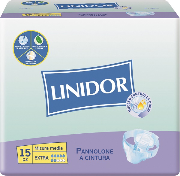 PANNOLONE LINIDOR PERFECT CARE EXTRA A CINTURA MM 15 PEZZI - farmasconti.eu