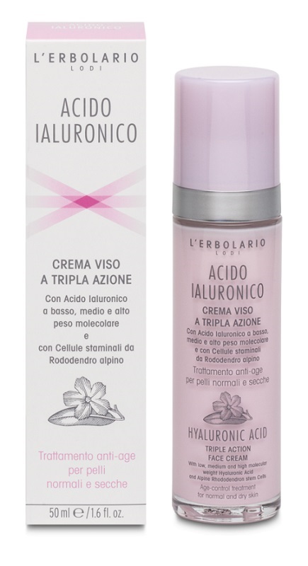 ACIDO IALURONICO CREMA VISO A TRIPLA AZIONE TRATTAMENTO ANTIAGE PELLI NORMALI E SECCHE 50 ML - farmasconti.eu