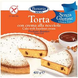 BONONIA TORTA ALLA CREMA DI NOCCIOLA SENZA GLUTINE 400 G - farmasconti.eu