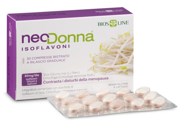 BIOSLINE NEODONNA ISOFLAVONI 60 COMPRESSE - farmasconti.eu