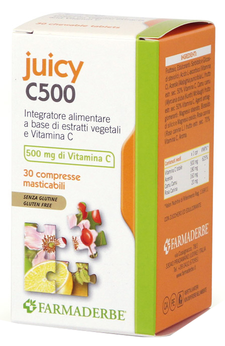 JUICY C500 30 COMPRESSE MASTICABILI - farmasconti.eu
