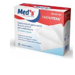 GARZA COMPRESSA MEDS FARMATEXA 12/8 18X40CM 12 PEZZI - farmasconti.eu