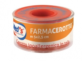 CEROTTO MEDS IPOALLERGENICO TELA 500X2,5 CM SSR - farmasconti.eu