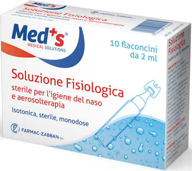 SOLUZIONE FISIOLOGICA MEDS STERILE ASTX10 FL 2ML - farmasconti.eu