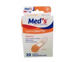 CEROTTO MEDS POLIURETANO IPOALLERGENICO CLASSICO MEDIO 20 PEZZI - farmasconti.eu