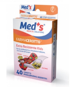 CEROTTO MEDS STRIP KIDS IPOALLERGENICO ASSORTITI 40 PEZZI - farmasconti.eu