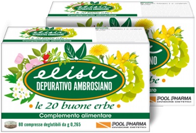 ELISIR DEPURATIVO AMBROSIANO 80 COMPRESSE 21,20 G - farmasconti.eu