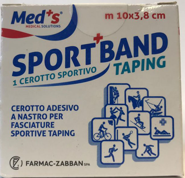 CEROTTO MEDS TELA BIANCA SPORTIVO 1000X3,8 CM - farmasconti.eu