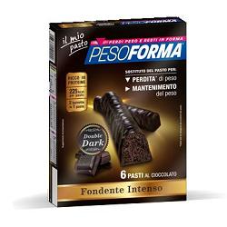 PESOFORMA BARRETTA DOUBLE DARK 6 PASTI 12 X 31 G - farmasconti.eu