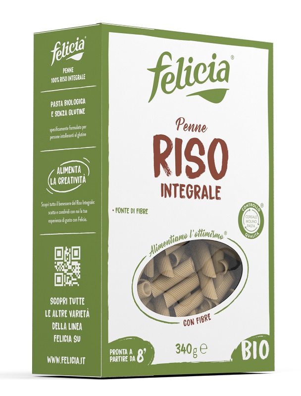 FELICIA BIO RISO INTEGRALE PENNE 340 G - farmasconti.eu