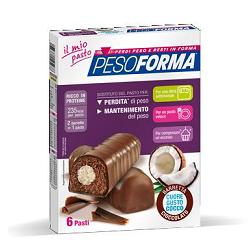 PESOFORMA BARRETTA CUORE COCCO 6 PASTI 12 X 31 G - farmasconti.eu