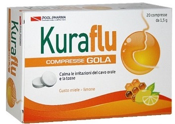 KURAFLU GOLA LIMONE/MIELE 20 COMPRESSE - farmasconti.eu