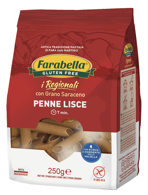FARABELLA PENNE LISCE GRANO SARACENO 250 G - farmasconti.eu