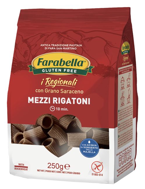FARABELLA MEZZI RIGATONI AL GRANO SARACENO 250 G - farmasconti.eu