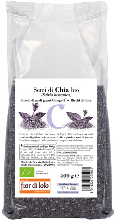 SEMI DI CHIA BIO 400 G - farmasconti.eu