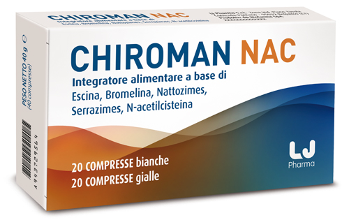 CHIROMAN NAC 20 COMPRESSE BIANCHE + 20 COMPRESSE GIALLE - farmasconti.eu