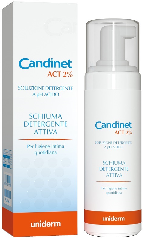 CANDINET ACT 2% SCHIUMA DETERGENTE ATTIVA 150 ML - farmasconti.eu