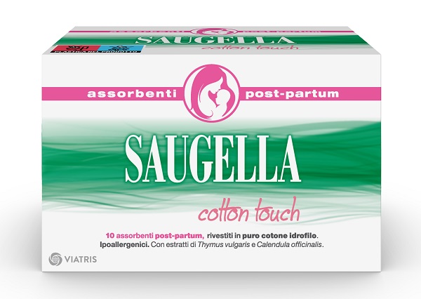 SAUGELLA COTTON TOUCH ASSORBENTI POSTPARTUM 10 PEZZI - farmasconti.eu