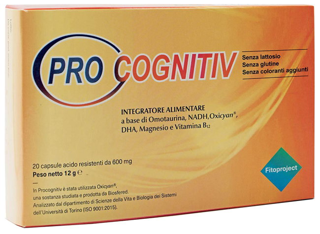 PROCOGNITIV 20 CAPSULE ACIDO RESISTENTI VEGETALI DA 600 MG - farmasconti.eu
