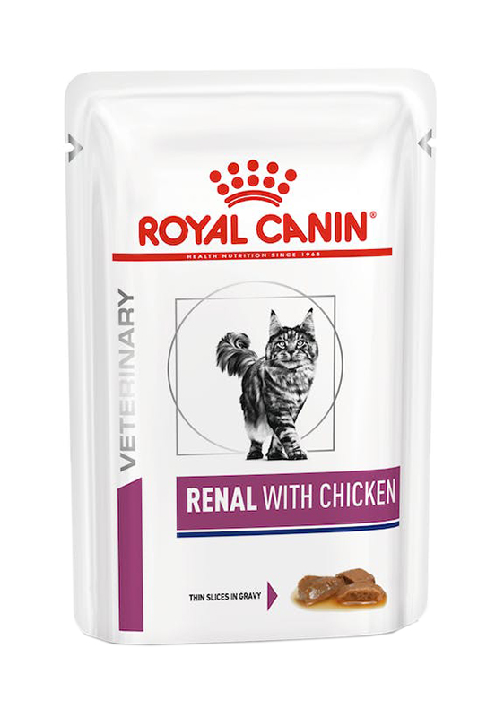 VETERINARY HEALTH NUTRITION WET CAT RENAL CHICKEN 12X85 G - farmasconti.eu