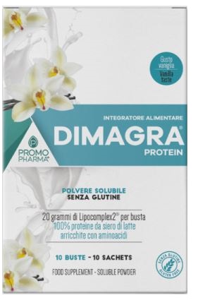DIMAGRA PROTEIN POLVERE SOLUBILE GUSTO VANIGLIA 10 BUSTINE - farmasconti.eu