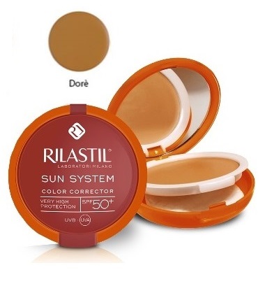 RILASTIL SUN SYSTEM PHOTO PROTECTION THERAPY SPF50+ COMPATTO DORE' 10 ML - farmasconti.eu
