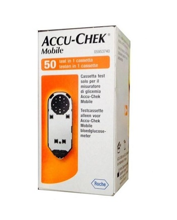 STRISCE MISURAZIONE GLICEMIA ACCU-CHEK MOBILE 50 TEST MIC 2 - farmasconti.eu