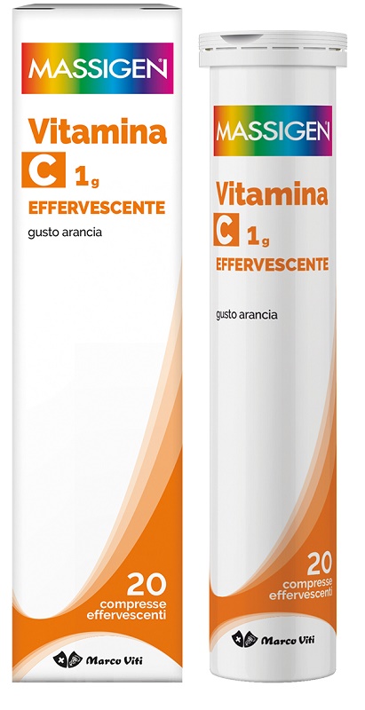 MASSIGEN VITAMINA C 1G EFFERVESCENTE 20 COMPRESSE - farmasconti.eu